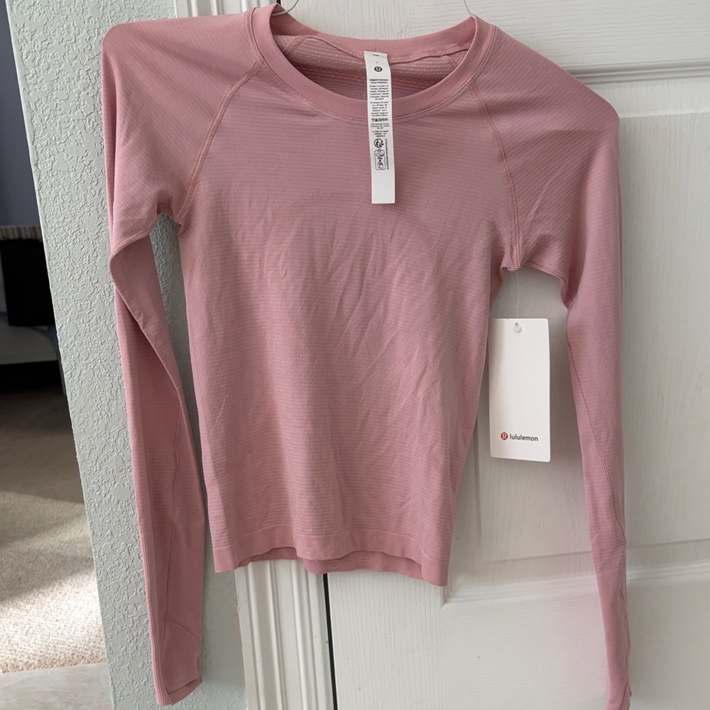 lululemon athletica Pink Long Sleeve Tee